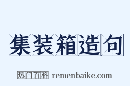 集装箱造句是什么意思的图片